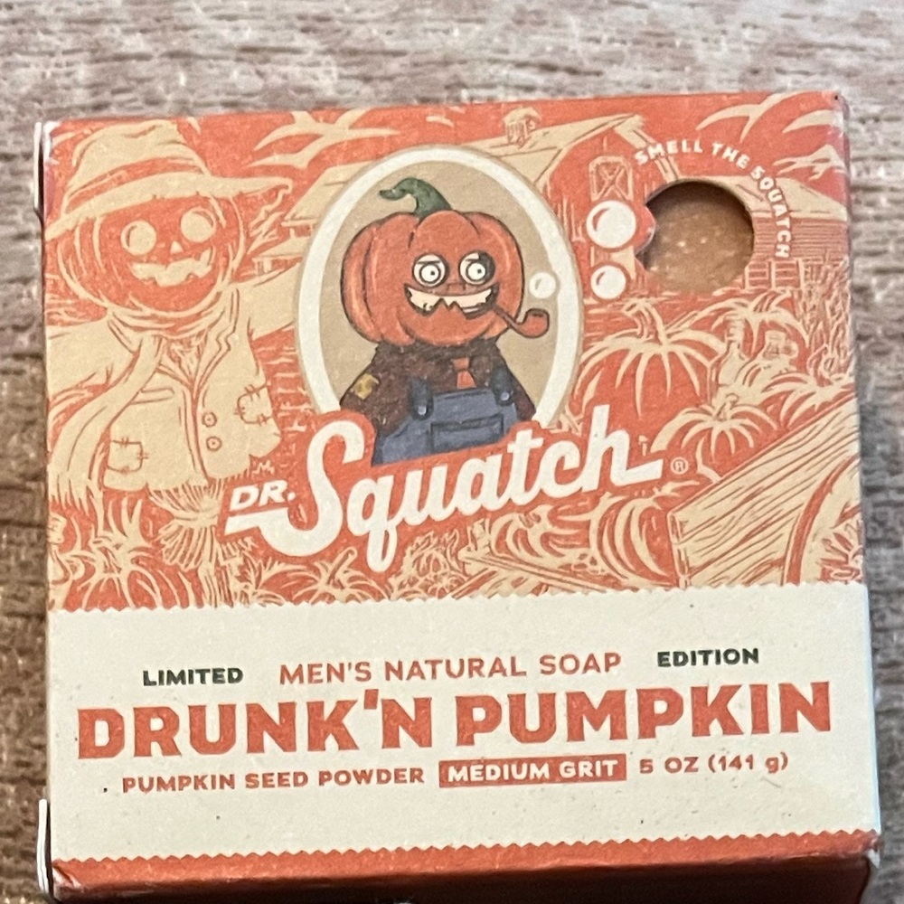 *5/$30* Dr. Squatch Drunk'n Pumpkin Men's Natural Soap